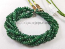 Emerald Smooth Roundelle Beads
